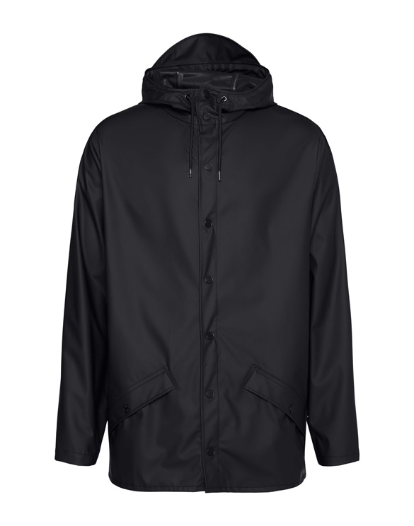Rains Jacket Black 12010-01 Men Outerwear Rain jackets Women Outerwear Rain jackets