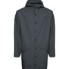 Rains Long Jacket Slate 12020-05 Men Outerwear Rain jackets Women Outerwear Rain jackets