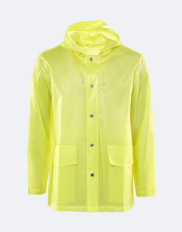 LTD Short Hooded Coat Foggy Neon Yellow 