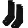 Rains 20240-01 Logo Socks 2-Pack Black Accessories  Socks