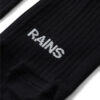 Rains 20240-01 Logo Socks 2-Pack Black Aksessuaarid
