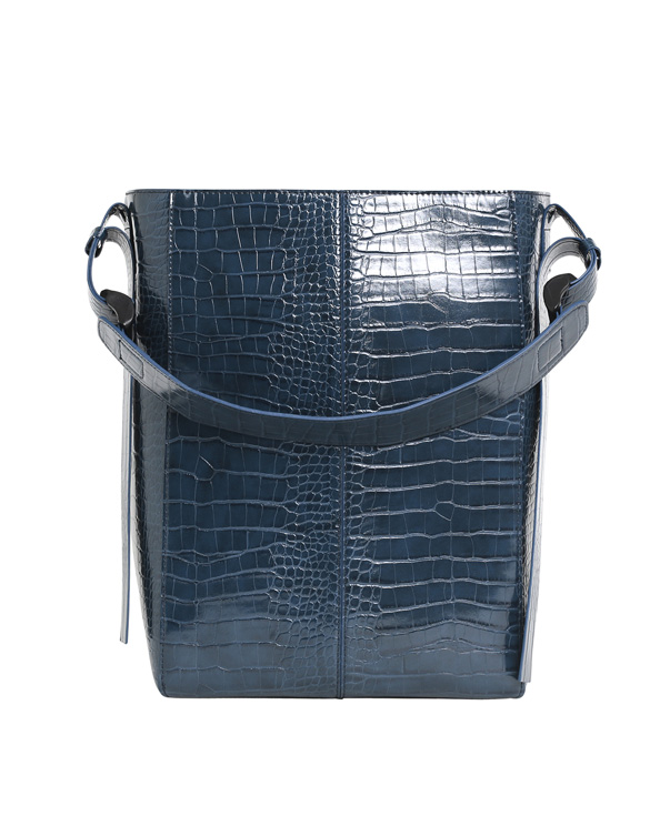 Hvisk H2177 Casset Matte Croco Auto Blue Accessories Bags Shoulder bags