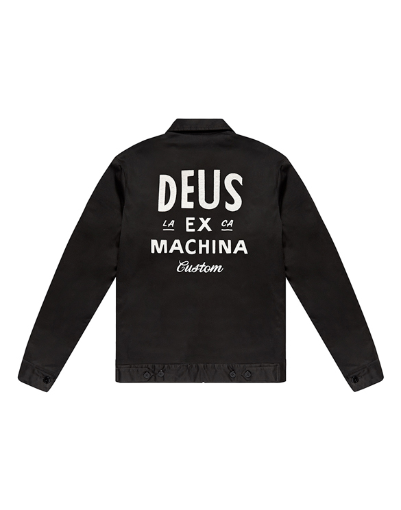 Deus Ex Machina DMW56124 Black Workwear Jacket Black Jakk Mehed Ülerõivad Kevad-sügis joped
