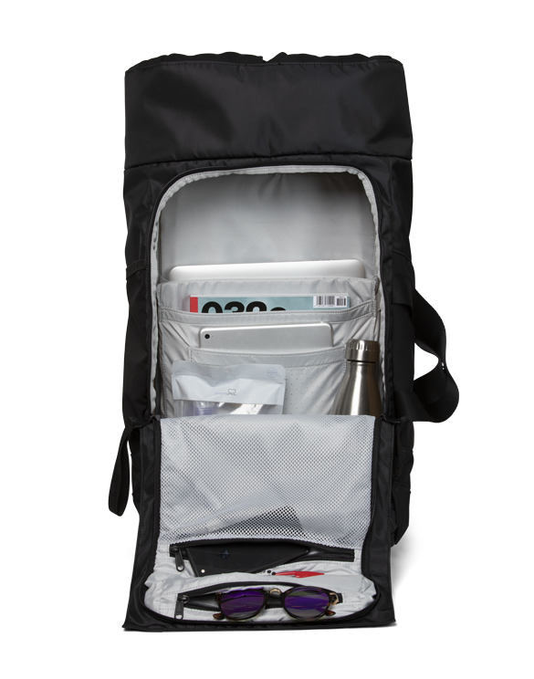 pinqponq Accessories Bags Backpacks PPC-BLK-002-801D Blok Large Polished Black