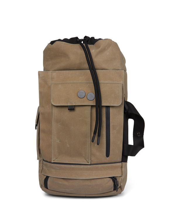 pinqponq Accessories Bags Backpacks PPC-BLX-001-754E Blok Medium Coated Khaki