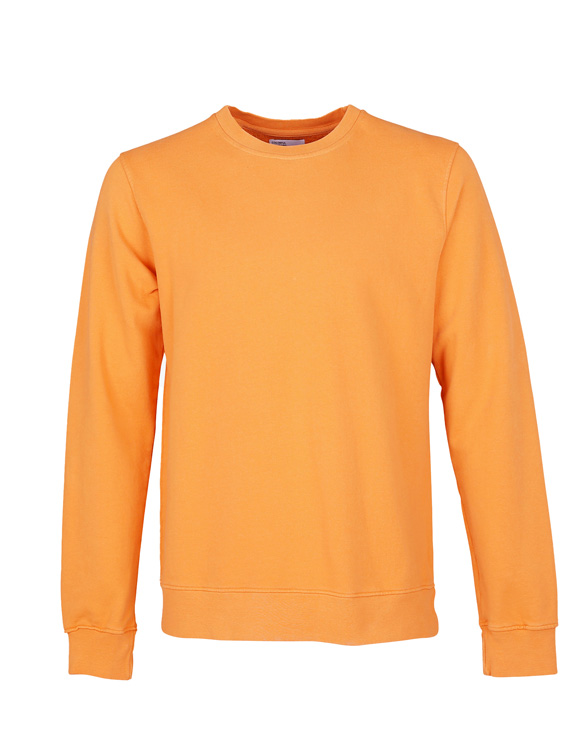 Colorful Standard Classic Organic Crew Sandstone Orange. Sustainable men's and women's sweatshirts.