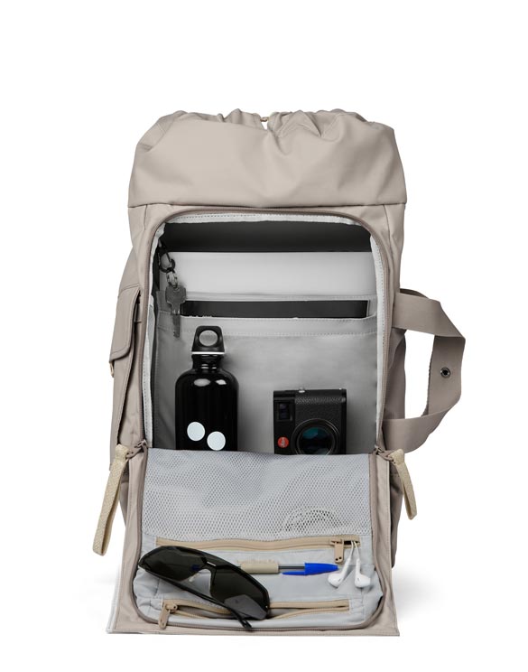 pinqponq Accessories Bags Backpacks PPC-BLX-001-748E Blok Medium Construct Taupe