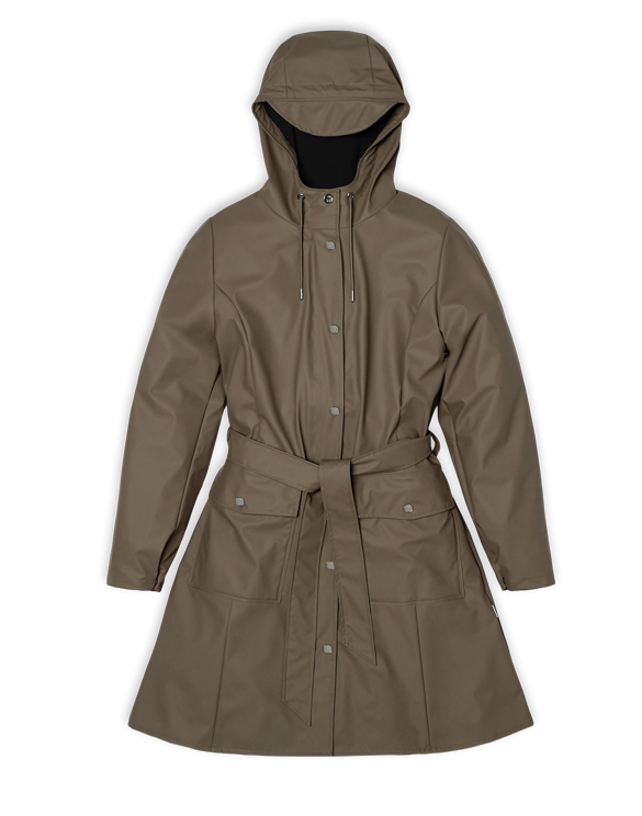 Rains 18130-66 Curve Jacket Wood  Women  Outerwear  Rain jackets