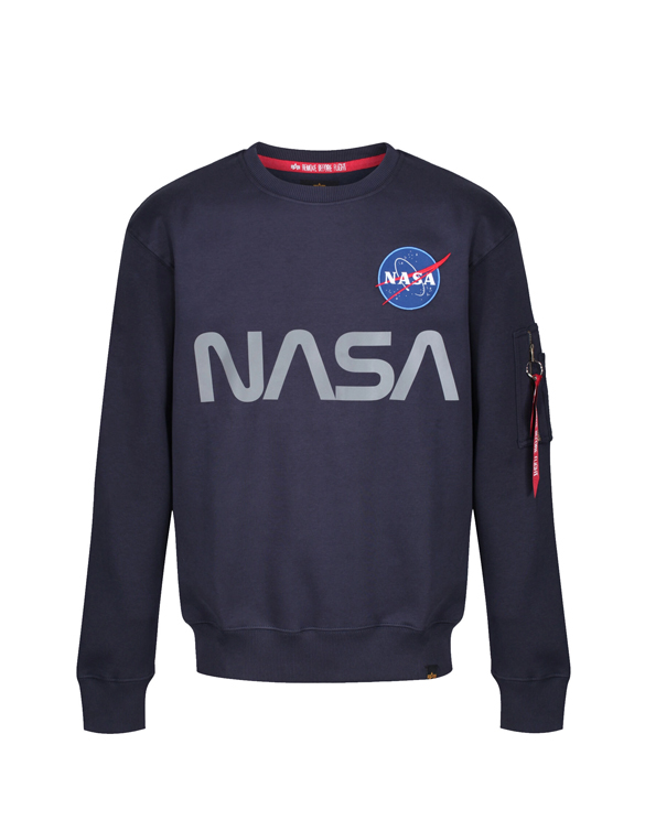 Nasa Reflective Sweater Rep. Blue | Alpha Industries Sweaters & hoodies |  Watch Wear