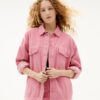 Thinking Mu Women Jackets Pink Corduroy Phoebe Jacket WJK00059
