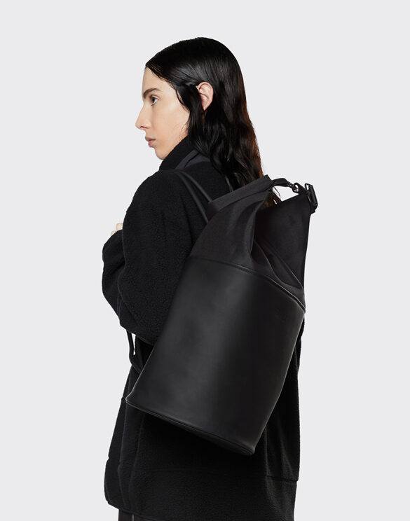 Rains 13240-01 Bucket Sling Bag Black Accessories Backpacks Bags