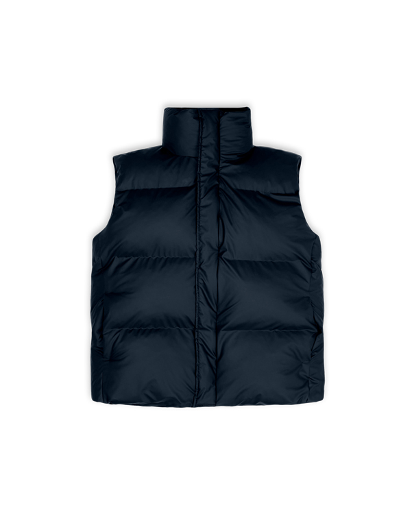 Boxy Puffer Vest Navy | Rains | Watch Wear
