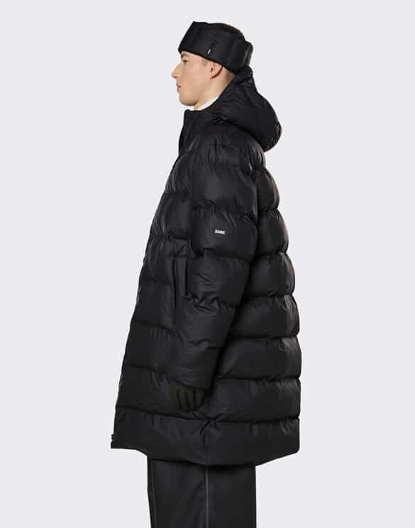 Rains 15070-01 Long Puffer Jacket Black Men Women  Outerwear Outerwear Winter coats and jackets Winter coats and jackets