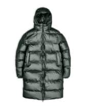 Rains 15070-60 Long Puffer Jacket Silver Pine Men Women  Outerwear Outerwear Winter coats and jackets Winter coats and jackets