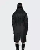 Long Padded Nylon W Coat Black | Rains | Watch Wear