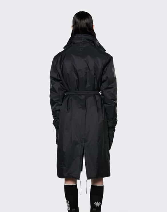 Rains 15500-01 Long Padded Nylon W Coat Black Mantel  Naised  Ülerõivad  Kevad- ja sügisjoped