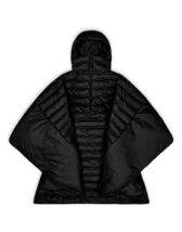 Rains 15550-01 Trekker Cape Black Men Women  Outerwear Outerwear Spring and autumn jackets Spring and autumn jackets