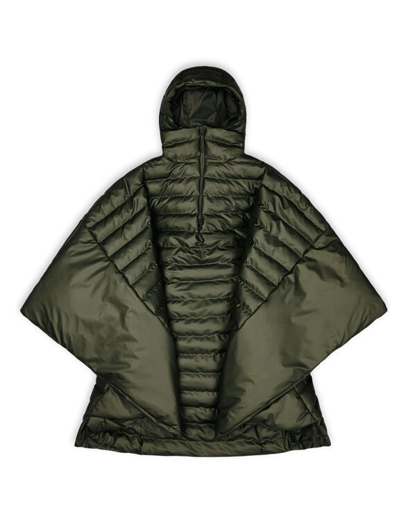 Rains 15550-65 Trekker Cape Evergreen Men Women  Outerwear Outerwear Spring and autumn jackets Spring and autumn jackets