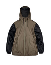 Rains 18370-55 Storm Breaker Black-Wood Men Women  Outerwear Outerwear Rain jackets Rain jackets