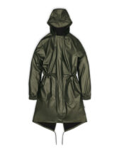 Rains 18550-01 String W Parka Evergreen  Women   Outerwear  Rain jackets