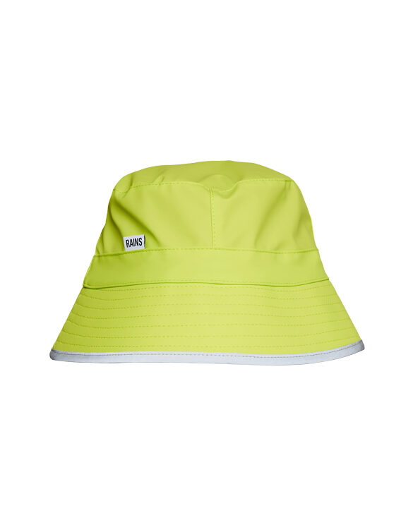 Rains Bucket Hat Reflective Digital Lime Watch Wear