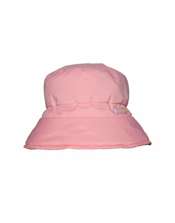 Padded Nylon Bucket Hat Pink Sky Rains Watch Wear