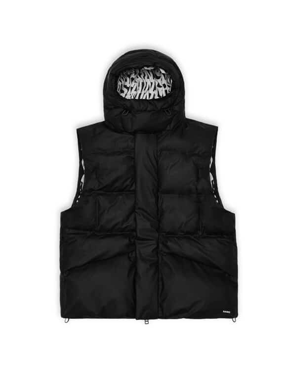 Show Block Puffer Vest Black | Rains | Watch Wear