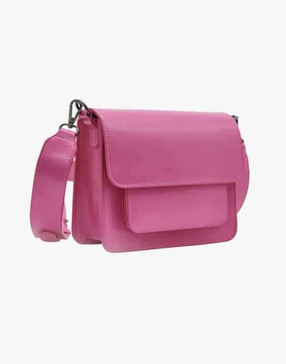 Cayman Pocket Shiny Structure Shocking Pink | Hvisk Bags | Watch Wear