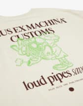 Deus Ex Machina Men T-shirts Pipes Tee Dirty White DMF221419A Dirty White