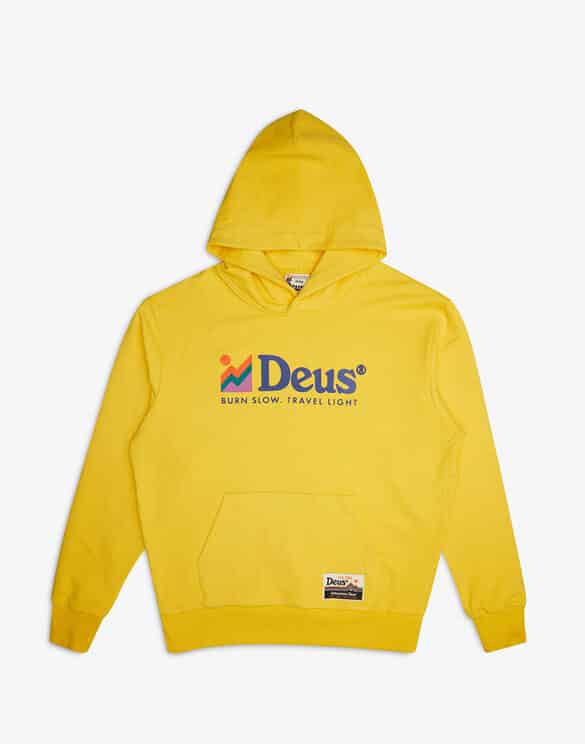 Deus Ex Machina DMF228332 Freesia Yellow } Rubble Hoodie Freesia Yellow Men Sweaters & hoodies