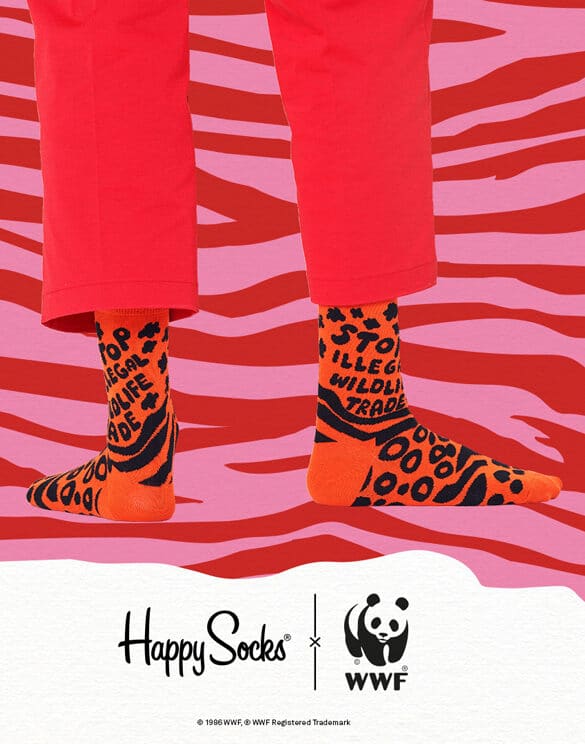 Happy Socks WWF x Happy Socks Stop Wildlife Trade Socks STO01-2700