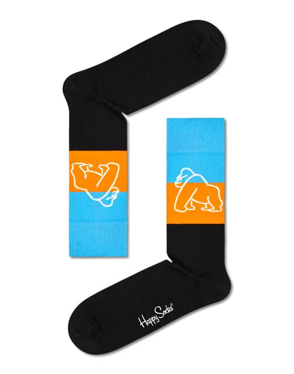 Mountain Gorillas Socks Happy Socks GOR01-9300 Socks Sokid WWF x Happy Socks Erikollektsioonid