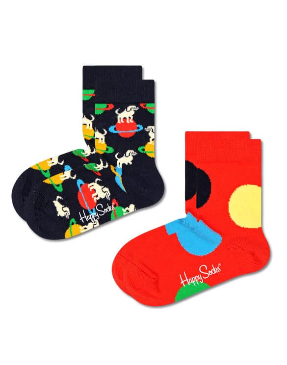 2-Pack Kids Laika Socks Happy Socks KLAI02-6500 Socks Fall/Winter 2022 Kids socks