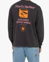 Deus Ex Machina Men Shirts Nimbus Ls Tee Anthracite DMF221418 Anthracite
