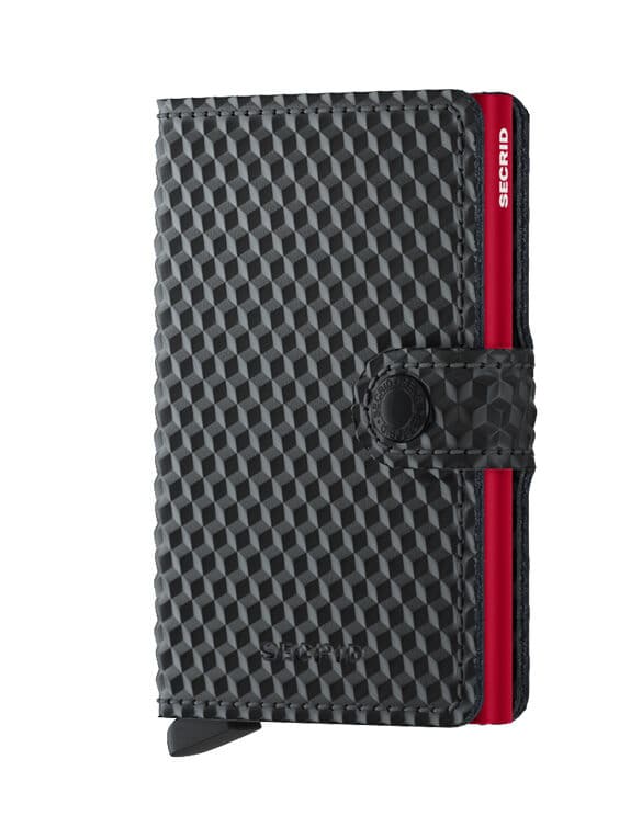 Secrid Accessories Wallets & cardholders Miniwallets Miniwallet Cubic Black-Red MCu-Black-Red