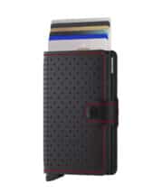 Miniwallet Perforated Black-Red | Secrid wallets & card holders