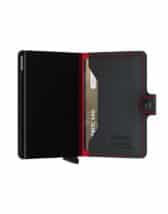 Secrid Accessories Wallets & cardholders Miniwallets Miniwallet Perforated Black-Red MPf-Black-Red