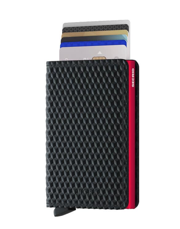 Slimwallet Cubic Black-Red | Secrid wallets & card holders