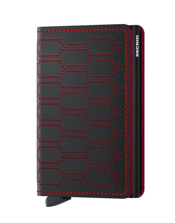 Secrid Accessories Wallets & cardholders Slimwallets Slimwallet Fuel Black-Red SFu-Black-Red
