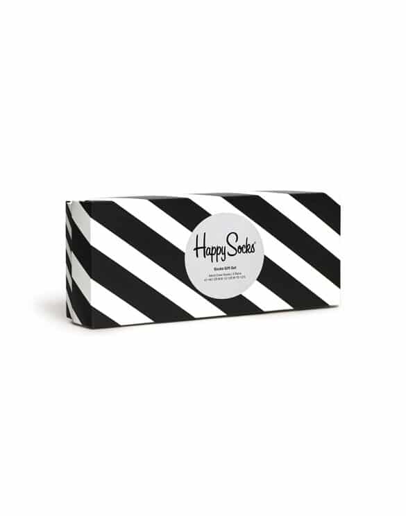 Happy Socks 4-Pack Classic Black & White Socks Gift Set XCBW09-9150 Socks Gift Boxes