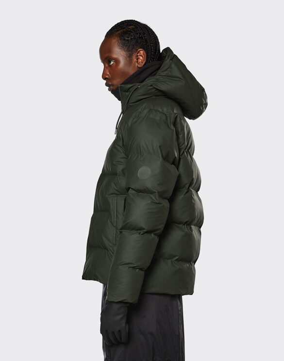 Rains 15060-03 Green Puffer Jacket Green Men Women  Outerwear Outerwear Winter coats and jackets Winter coats and jackets