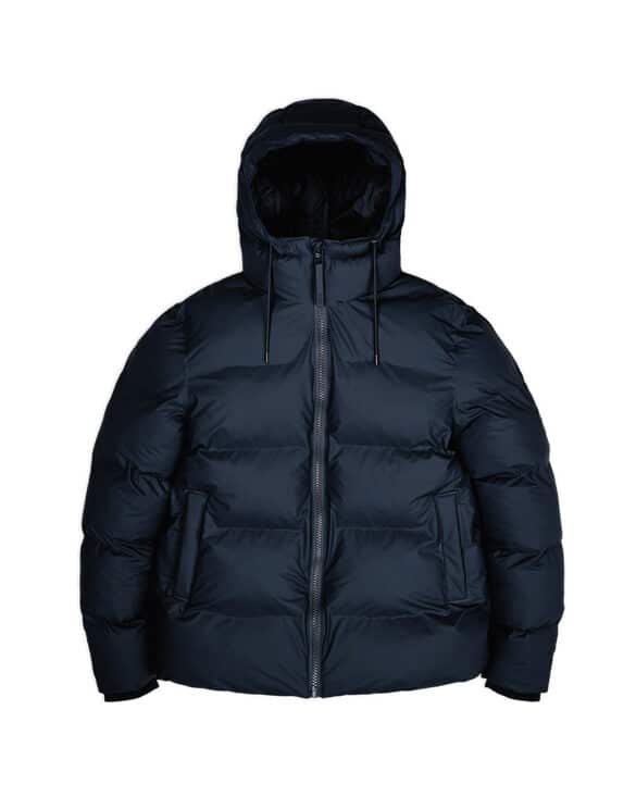 Rains 15060-47 Navy Puffer Jacket Navy Men Women  Outerwear Outerwear Winter coats and jackets Winter coats and jackets