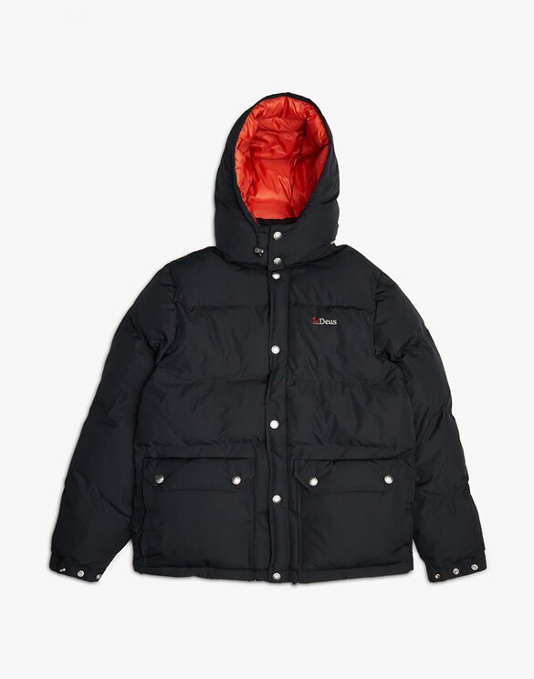 Deus Ex Machina Summit Puffer Jacket Black Watch Wear