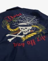 Deus Ex Machina DMF226348-Navy } Voodoo Souvenir Jacket Navy Men Jackets