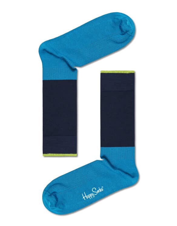 Happy Socks I Am Blocked Blue Socks IMB01-6500 Socks Fall/Winter 2022