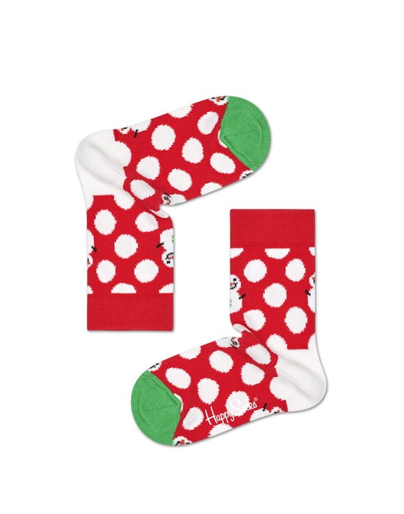 Kids Big Dot Snowman Socks | Happy Socks | Watch Wear