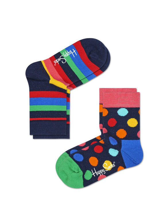 Happy Socks 2-pack Kids Stripe Sockss KSTR02-6002 Socks Fall/Winter 2022 Kids socks