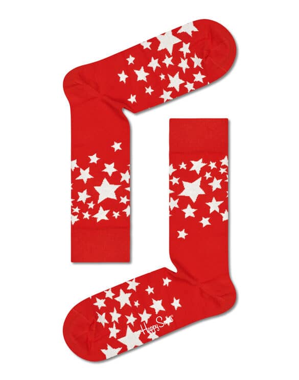 Happy Socks XSTG01-4300 1-Pack Stars Gift Box Sokid Jõulusokid Kinkekomplektid