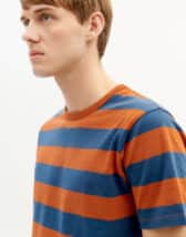 Thinking Mu Men T-shirts Clay Red Stripes T-Shirt MTS00306