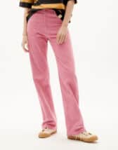 Thinking Mu Women Pants Pink Corduroy Theresa Pants WPT00126